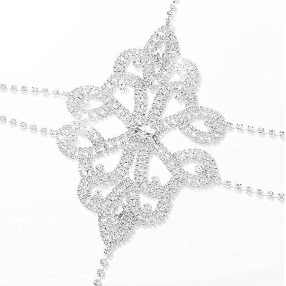 NEW Sparkling Bling Swarovski Crystal Rhinestone Bikini Top + Gift - Picture 3 of 5